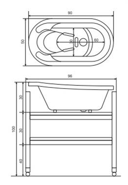 İRRKO SEHPALI ÖZEL BEBEK KÜVETİ