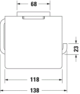  DURAVİT Kapaklı Tuvalet Kağıtlığı