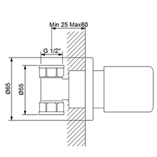NEWARC MASTER KROM STOP VALF