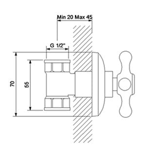 NEWARC NOSTALJİK ESKİTME STOP VALF