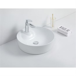 Paluci Alanya White Yuvarlak Lavabo 