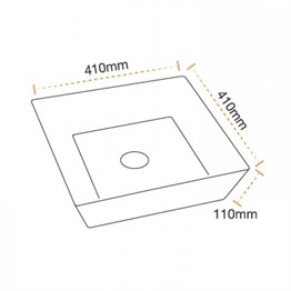 Paluci Alice Matt Black Çanak Lavabo
