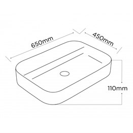Paluci Anka Plus White Dikdörtgen Lavabo