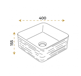 Paluci Arte White Kare Lavabo