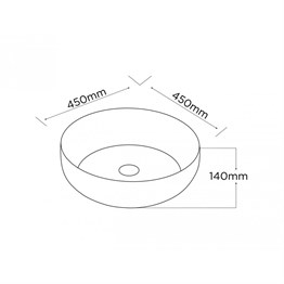 Paluci Azra White Yuvarlak Lavabo