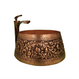 Paluci Babil Bakır Çanak Lavabo