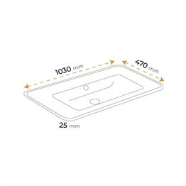 Paluci Carla White Etajerli Lavabo 105