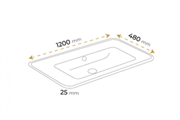 Paluci Carla White Etajerli Lavabo 105