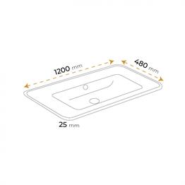 Paluci Carla White Etajerli Lavabo 120