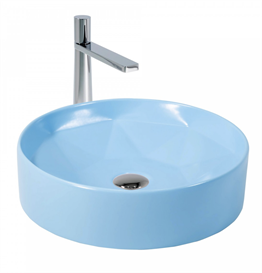 Paluci Diamond Matt Baby Blue Çanak Lavabo