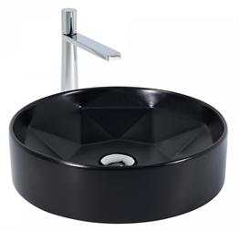 Paluci Diamond Matt Black Çanak Lavabo