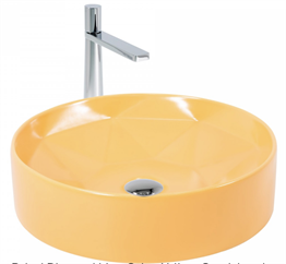 Paluci Diamond Matt Ocher Yellow Çanak Lavabo