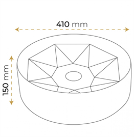 Paluci Diamond Plus Black Çanak Lavabo