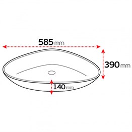 Paluci Doğa Galaxy Mermer Desen Lavabo
