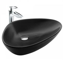 Paluci Doğa Matt Black Çanak Lavabo