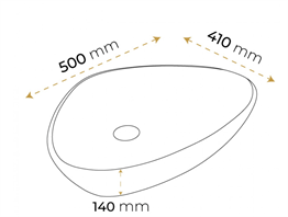 Paluci Doğa Multi Black Çanak Lavabo