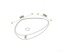 Paluci Doğa Star Mermer Desen Lavabo