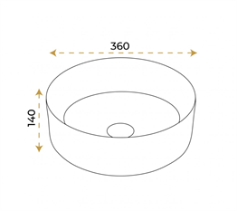 Paluci Helen Straight White Gray Lavabo