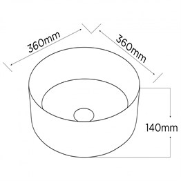 Paluci Helen White Gray Lavabo