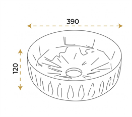 Paluci İstanbul Rose Gold Lavabo