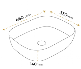 Paluci Jasmine Gold Lavabo