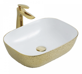 Paluci Jasmine Leopar Gold Lavabo