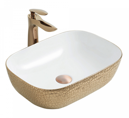 Paluci Jasmine Leopar Rose Gold Lavabo