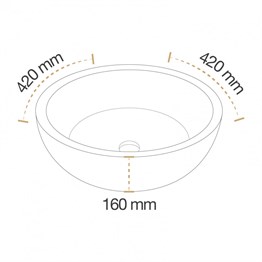 Paluci Kahire Bakır Çanak Lavabo