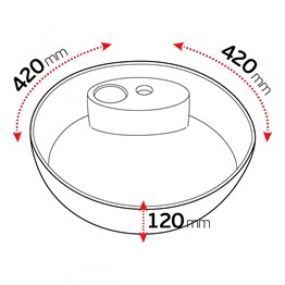 Paluci Kayra White Yuvarlak Lavabo