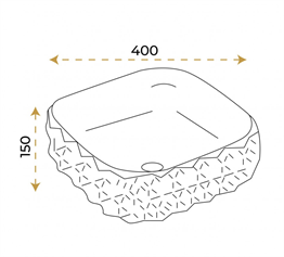 Paluci Leonardo Black Lavabo