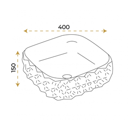 Paluci Leonardo White Gold Lavabo