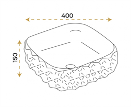 Paluci Leonardo White Kare Lavabo
