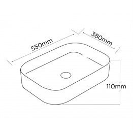 Paluci Life Dark Gray Çanak Lavabo