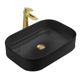 Paluci Life Matt Black Çanak Lavabo