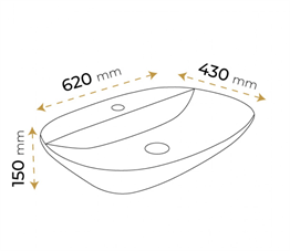 Paluci Lina White Lavabo