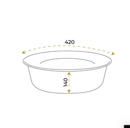 Paluci Lübnan Bakır Lavabo