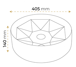 Paluci Melissa Gold Lavabo