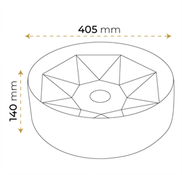 Paluci Melissa Leopar Gold Lavabo