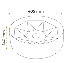 Paluci Melissa Rose Gold Lavabo