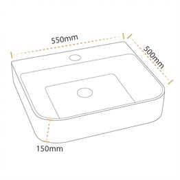 Paluci Mia Black Çanak Lavabo