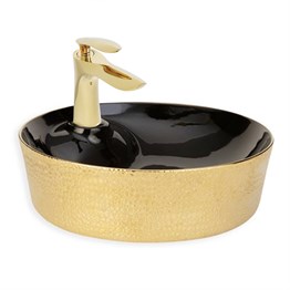 Paluci Mona Black Serisi Yuvarlak Lavabo