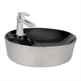 Paluci Mona Black Serisi Yuvarlak Lavabo
