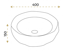 Paluci Nora White Gold Lavabo