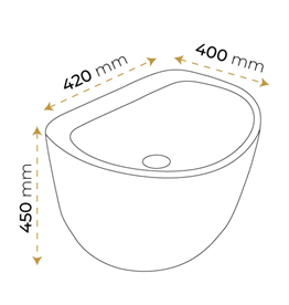 Paluci Rosita White Monoblock Lavabo