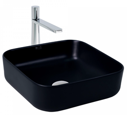 Paluci Silva Matt Black Çanak Lavabo
