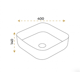 Paluci Silva Matt Black Çanak Lavabo