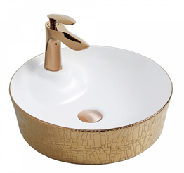 Paluci Tesla White Rose Gold Lavabo