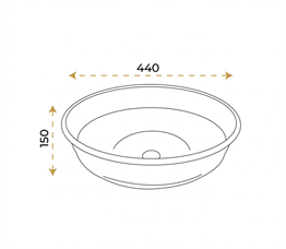 Paluci Üsküp Bakır Çanak Lavabo
