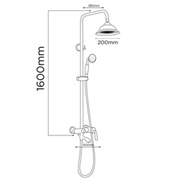 Paluci Venedik Black Gold,Yağmurlama,Tepe,Duş Sistemi