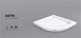 SHOWER BAFFİN OVAL FLAT DUŞ TEKNESİ